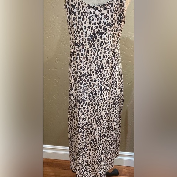 Kivari the Label Stone Leopard Midi Slip Dress, Size Large - Picture 7 of 11